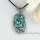 rainbow abalone sea shell heart pendants oval openwork patchwork necklaces mop jewellery