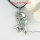 rainbow abalone sea shell rhinestone fish heart necklaces with pendants mother of pearl jewelry