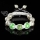 rhinestone beads and pearl macrame bracelets white cord