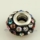 rhinestone big hole beads for fit charms bracelets