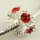 rhinestone flower european charms fit for bracelets