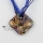 rhombus glitter millefiori handmade glass necklaces pendants