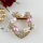 rose circle rhinestone scarf clip brooch pin jewelry