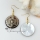 round flower seawater black oyster shell mother of pearl goldleaf dangle earrings