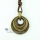 round genuine leather copper necklaces with pendants