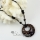 round glitter foil millefiori murano lampwork glass venetian necklaces pendants