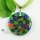 round glitter millefiori lampwork murano glass necklaces pendants
