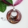 round glitter swirled pattern lampwork murano italian venetian handmade glass necklaces pendants