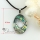 round oval rainbow abalone sea shell freshwater pearl rhinestone pendants for necklaces