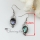 round patchwork seawater rainbow abalone black white oyster shell mother of pearl dangle earrings