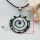 round patchwork seawater rainbow abalone mother of pearl shell necklaces pendants
