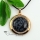 round rose quartz amethyst jade cat's eye semi precious stone rhinestone necklaces pendants