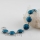 round semi precious stone agate rose quartz turquoise glass opal charm toggle bracelets jewelry