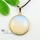 round turquoise rose quartz amethyst glass opal natural semi precious stone necklaces pendants
