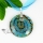 round with lines lampwork murano italian venetian handmade glass necklaces pendants
