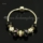 silver charms bracelets with murano glass rhinestone beads