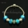 silver charms bracelets with murano glass rhinestone beads