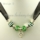 silver charms necklaces with european murano glass beads