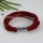 six layer magnetic buckle pu leather bracelets