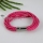 six layer magnetic buckle pu leather bracelets