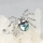 spider seawater rainbow abalone mother of pearl silver filled brass finger rings jewelry