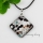 square millefiori glitter silver foil lampwork glass necklaces with pendants jewelry