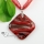 square silver foil glitter with lines handmade lampwork murano glass necklaces pendants