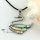 swan rainbow abalone pink oyster sea shell mother of pearl rhinestone necklaces pendants