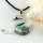 swan rainbow abalone sea shell mother of pearl rhinestone pendant necklace