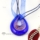 teardrop foil lampwork murano glass necklaces pendants jewelry