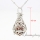 teardrop openwork metal volcanic stone essential oil diffuser necklace wholesale diffuser necklace aromatherapy inhaler aroma necklace