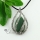 teardrop openwork rose quartz amethyst glass opal jade tigereye agate semi precious stone rhinestone necklaces pendants