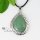 teardrop openwork semi precious stone amethyst jade necklaces pendants