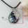 teardrop sea water rainbow abalone shell mother of pearl necklaces pendants silver filled brass