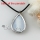 teardrop sea water rainbow abalone shell mother of pearl necklaces pendants silver filled brass