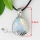 teardrop semi precious stone glass opal tiger's-eye rose quartz amethyst necklaces pendants