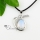 teardrop swanagate jasper turquoise tigereye glass opal semi precious stone rhinestone necklaces pendants