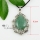 teardrop turquoise amethyst agate glass opal jade semi precious stone rhinestone necklaces pendants
