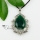 teardrop turquoise amethyst agate glass opal jade semi precious stone rhinestone necklaces pendants