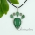 tiger's-eye amethyst glass opal rose quartz jade semi precious stone necklaces with pendants teardrop round
