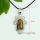 tiger's-eye amethyst glass opal rose quartz semi precious stone necklaces with pendants openwork swirled trapezoid heart