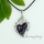 tiger's-eye amethyst rose quartz agate glass opal semi precious stone necklaces with pendants openwork heart