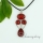 tiger's-eye amethyst rose quartz agate jade necklaces with pendants openwork oval teardrop round