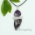 tiger's-eye amethyst rose quartz glass opal agate jade semi precious stone necklaces with pendants triangle