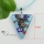 triangle glitter millefiori lampwork murano glass necklaces pendants