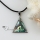 triangle sea water rainbow abalone yellow white pink oyster shell mother of pearl necklaces pendants