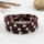 triple layers with alloy genuine leather bracelets