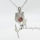tulip flower essential oil jewelry lockets for women necklace with locket pendant heart locket