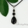 turquoise rose quartz amethyst agate semi precious stone teardrop round necklaces with pendants
