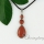 turquoise rose quartz amethyst agate semi precious stone teardrop round necklaces with pendants